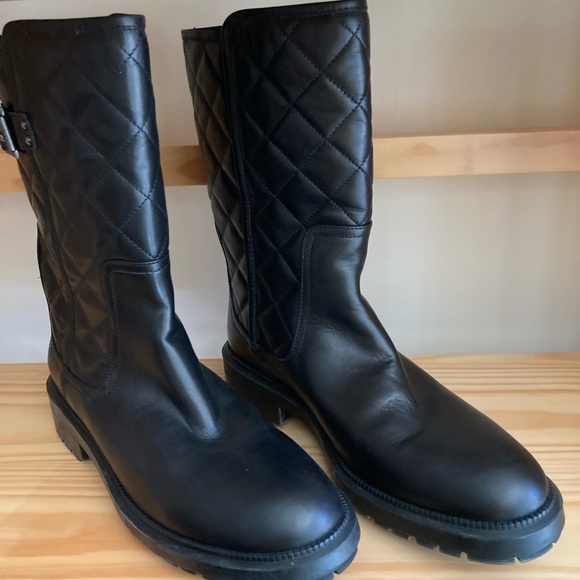 Designer 10” Aquatalia Leather Boots size 9.5 - Picture 2 of 6